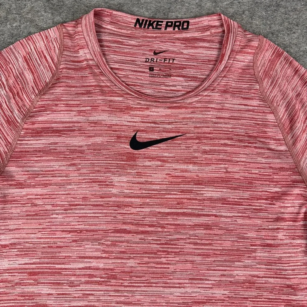 Nike Pro Dri Fit T-Shirt Tee Red Mens Medium M
